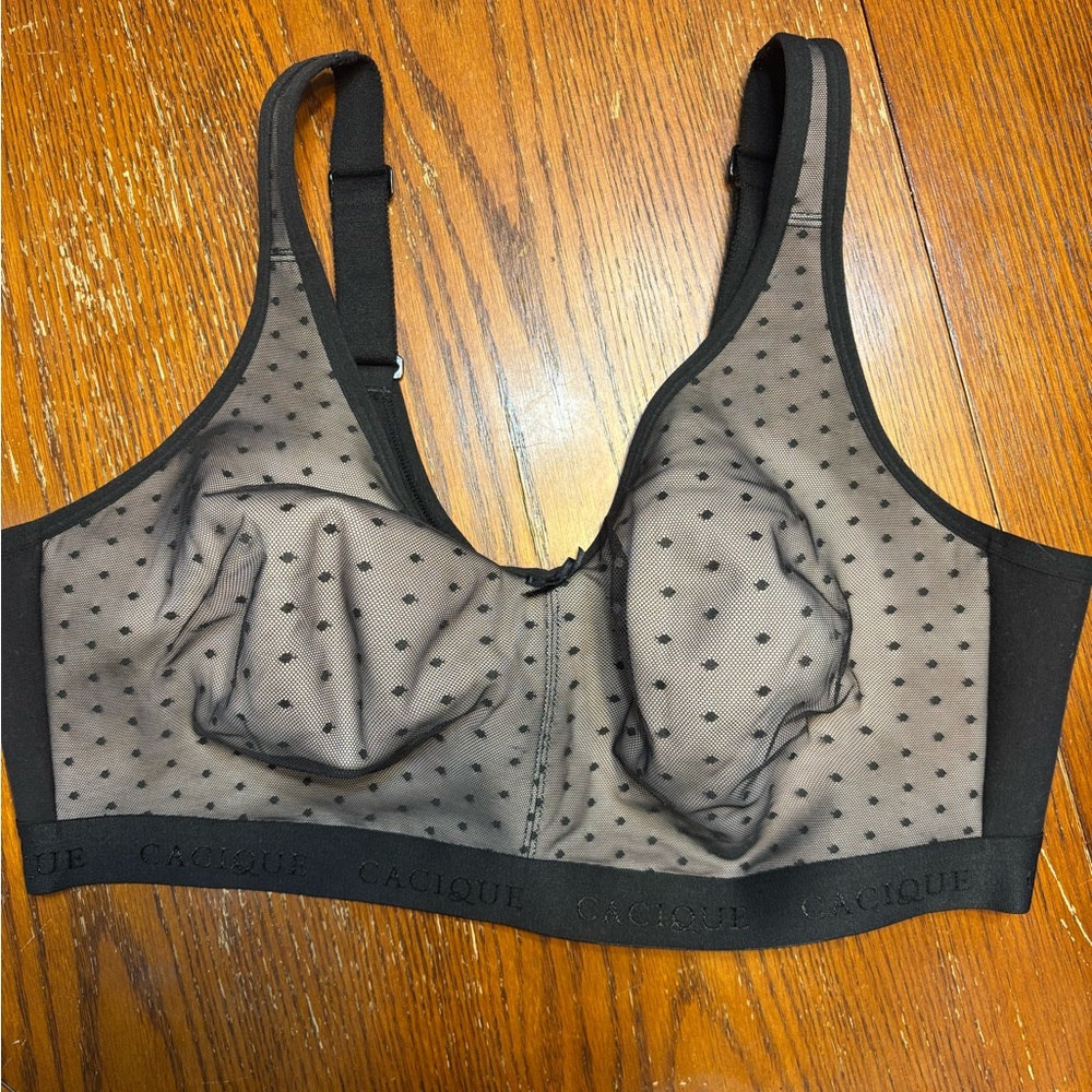 Cacique unlined full coverage wireless bra
